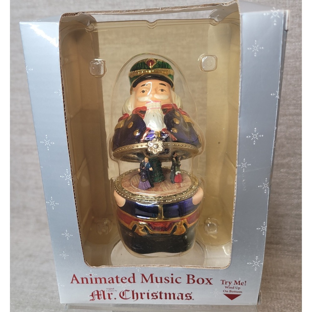 Mr. Christmas 2012 Porcelain Animated Music Box Nutcracker New in‎ Box Old Stock